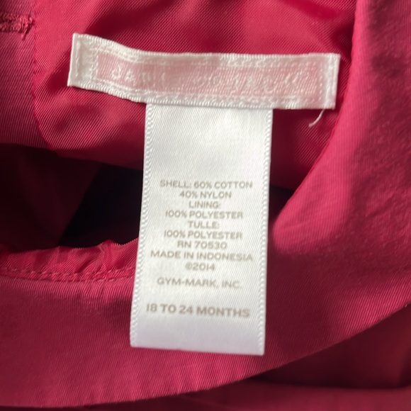 Janie & Jack Burgundy Special Occasion dress - Picture 6 of 7